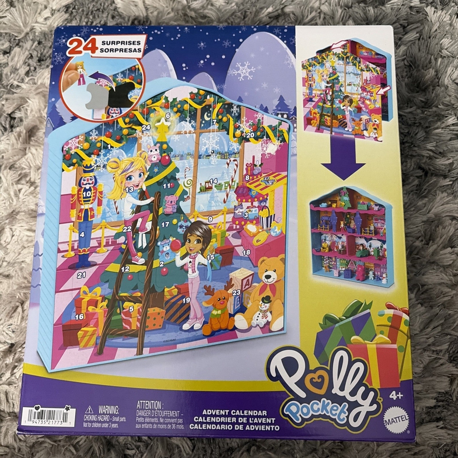 POLLY POCKET Advent Calendar 24 Christmas surprises 2024 NIB Fast Shipping!