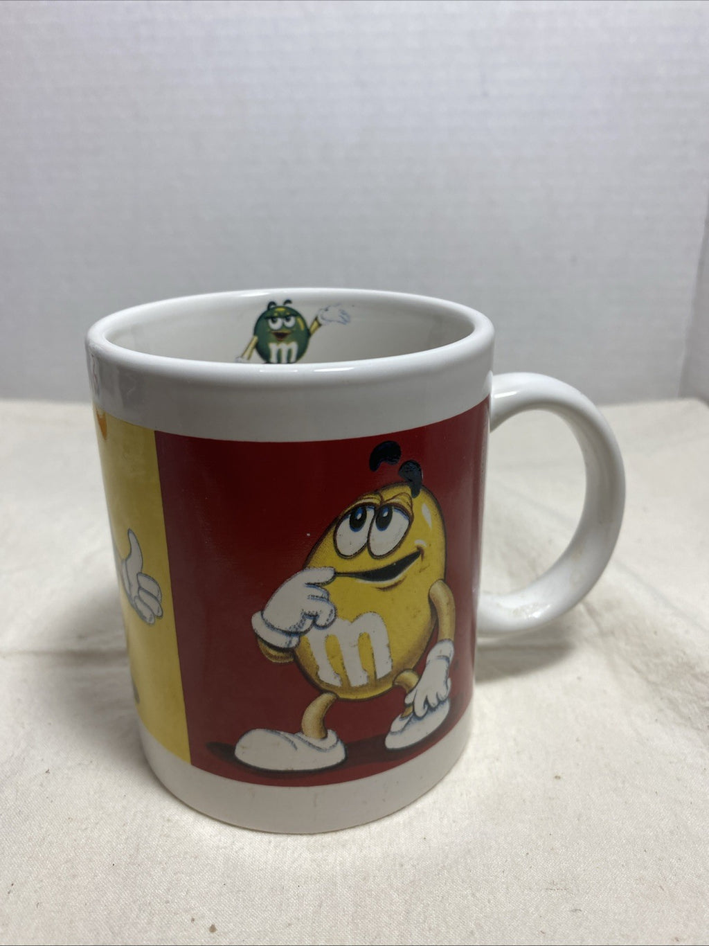 Vtg Collectible Red, Yellow, Blue, Green Mars M&M Coffee Cup Mug