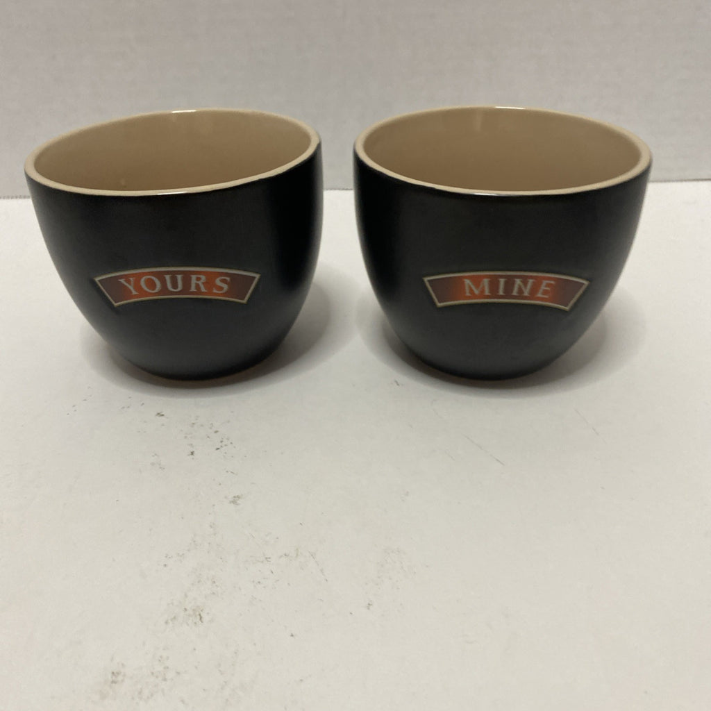Bailey’s Irish Cream “Mine & Yours” Preowned 8oz Pair Coffee /Dessert Cups