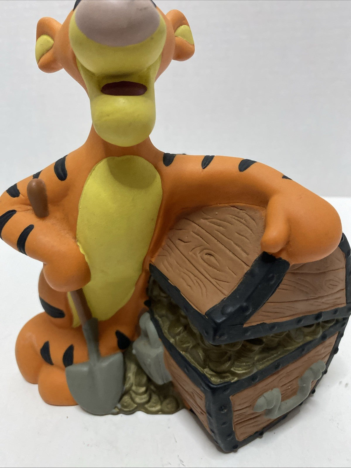 Vintage Disney Winnie The Pooh Tigger Treasure Chest Coin Bank 1999