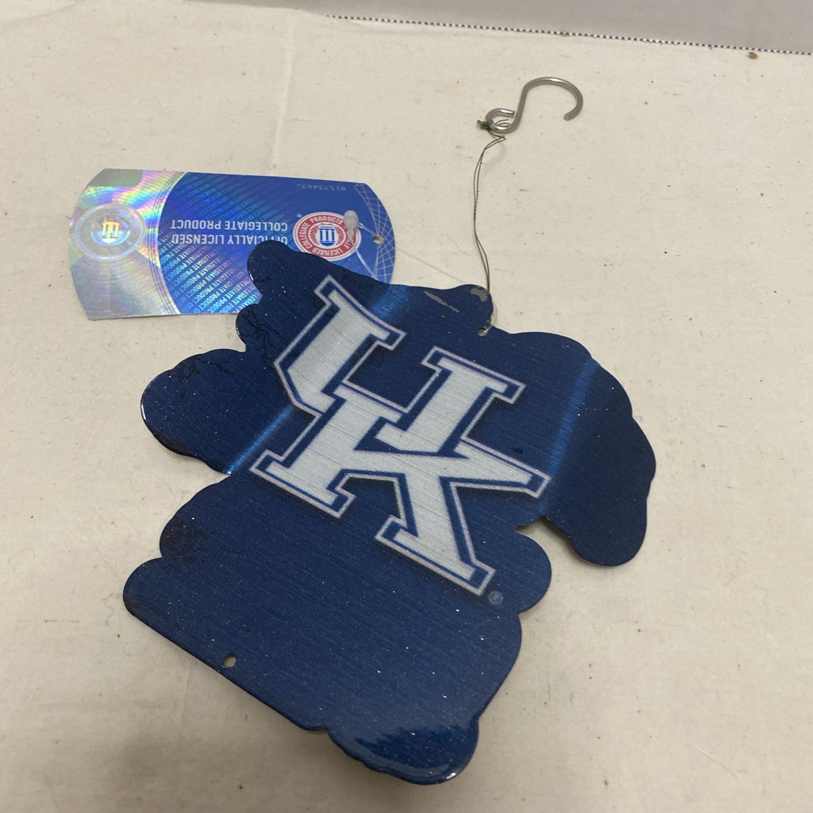 University of Kentucky WILDCATS UK with MASCOT Christmas Ornament