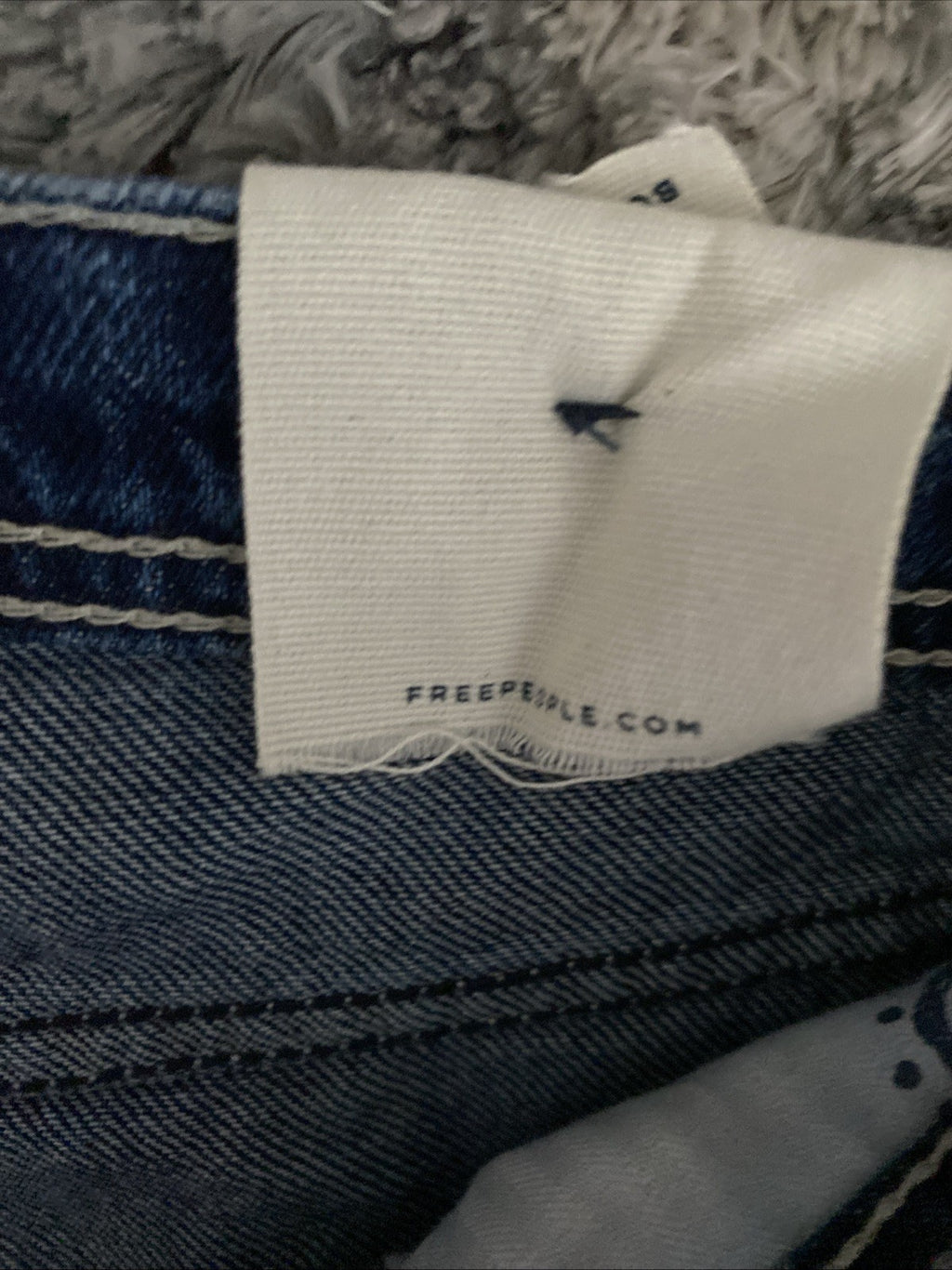 We The Free Jeans Womens 30 Blue Denim Button Fly Shelby Low Rise Boyfriend Jean