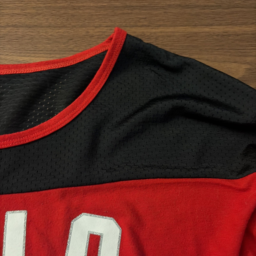 The Ohio State University Buckeyes Three-Quarter Sleeve Mesh Shoulder Shirt
