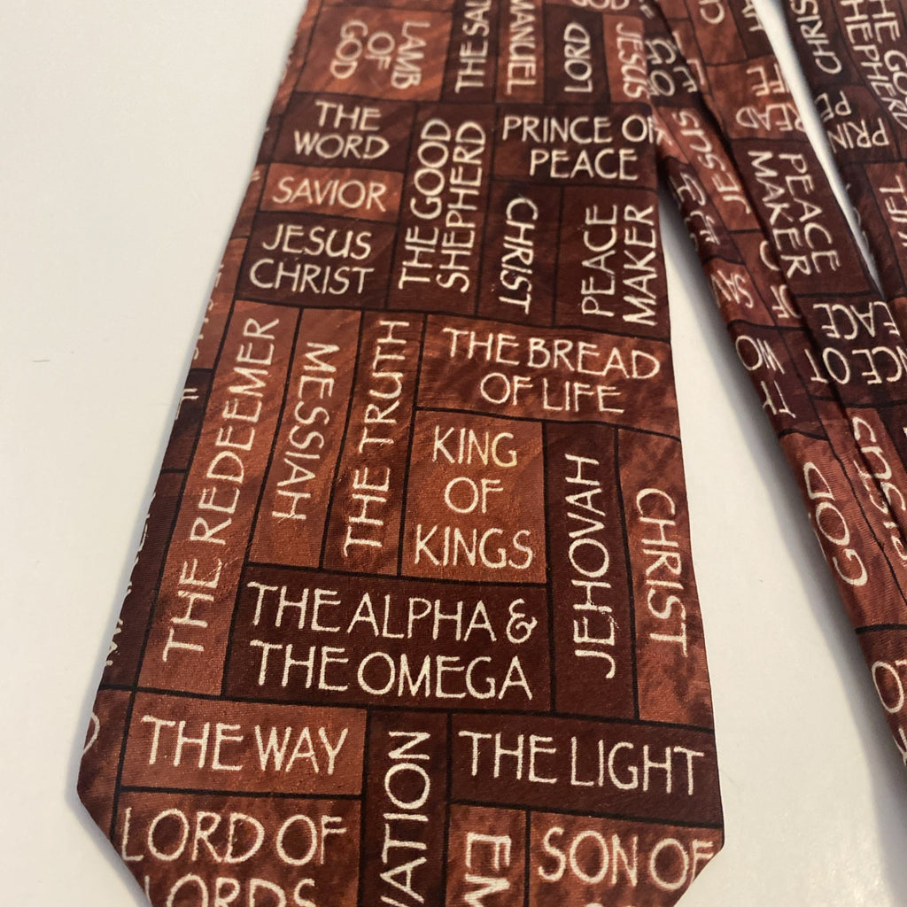Divinity Series 2005 Christian Silk  Necktie “In His Name” Men’s Tie
