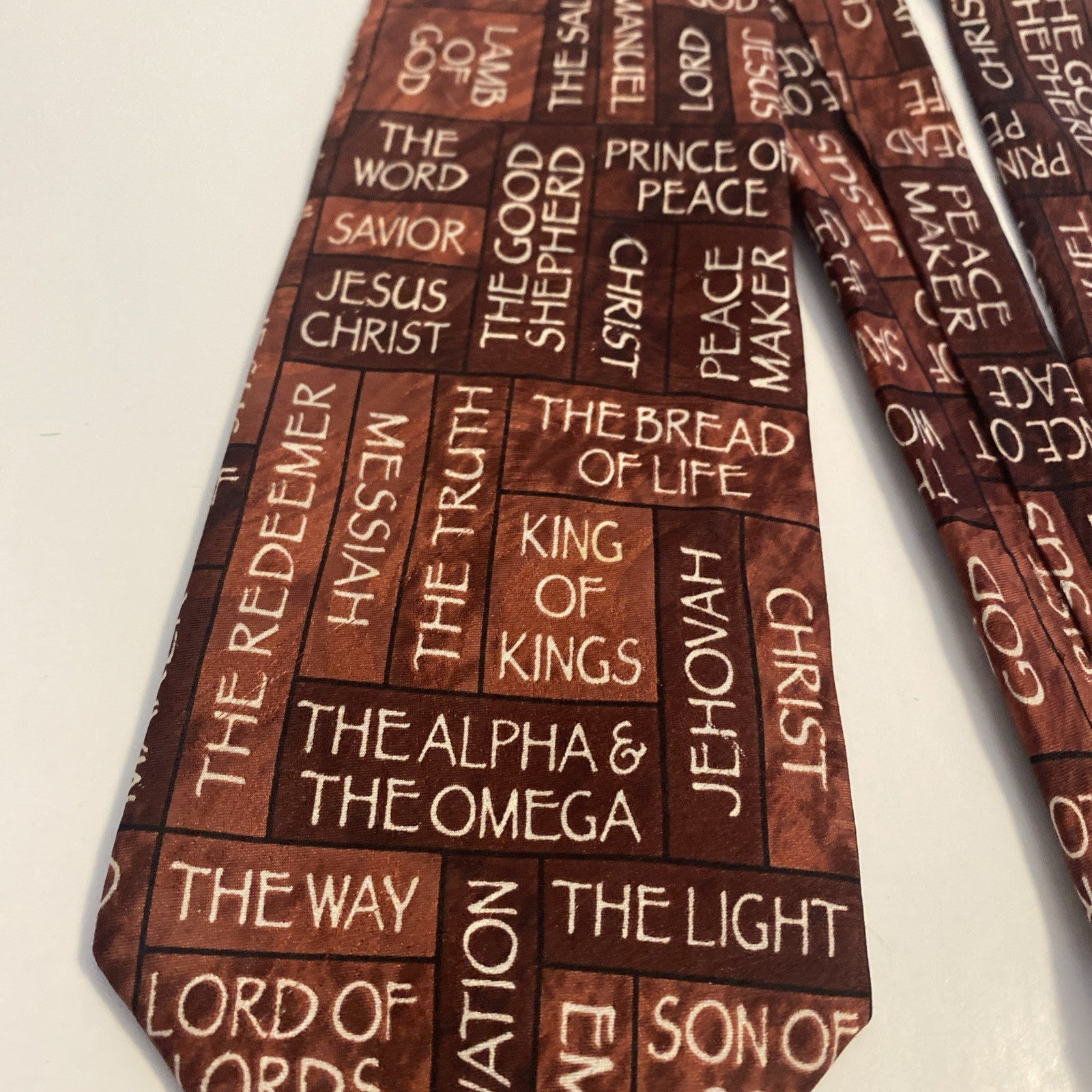 Divinity Series 2005 Christian Silk  Necktie “In His Name” Men’s Tie