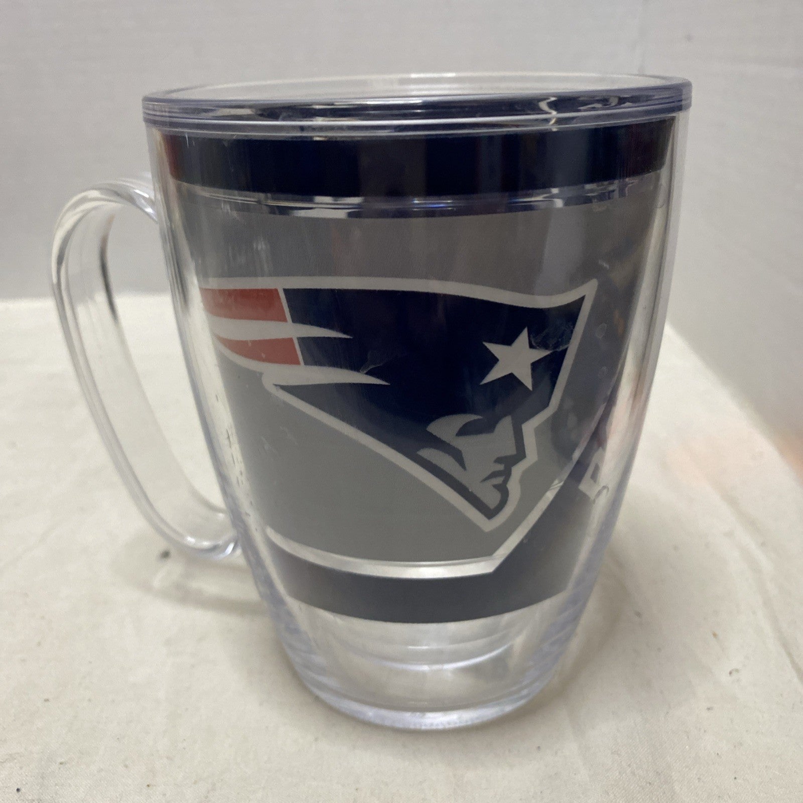 Tervis New England Patriots Gray And Navy Blue Color 24oz Mug