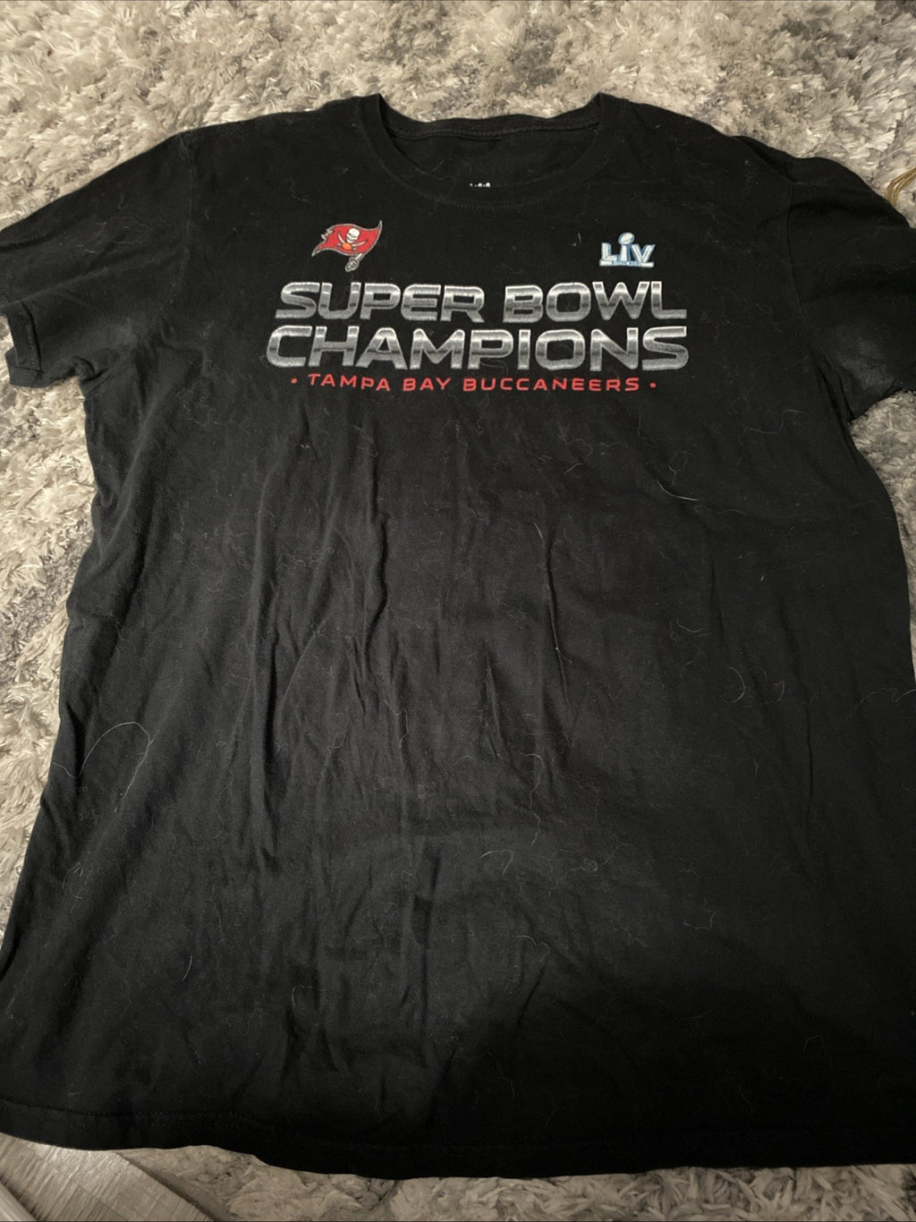 Super Bowl champion Tampa Bay Buccaneers Super Bowl T-shirt short sleeve size la