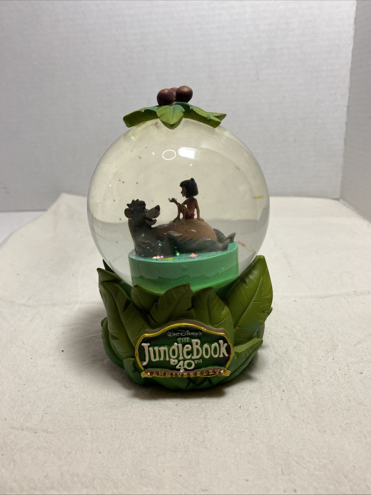 Mowgli / Baloo - Snowglobe! Walt Disney Jungle Book Vtg. Collectible!