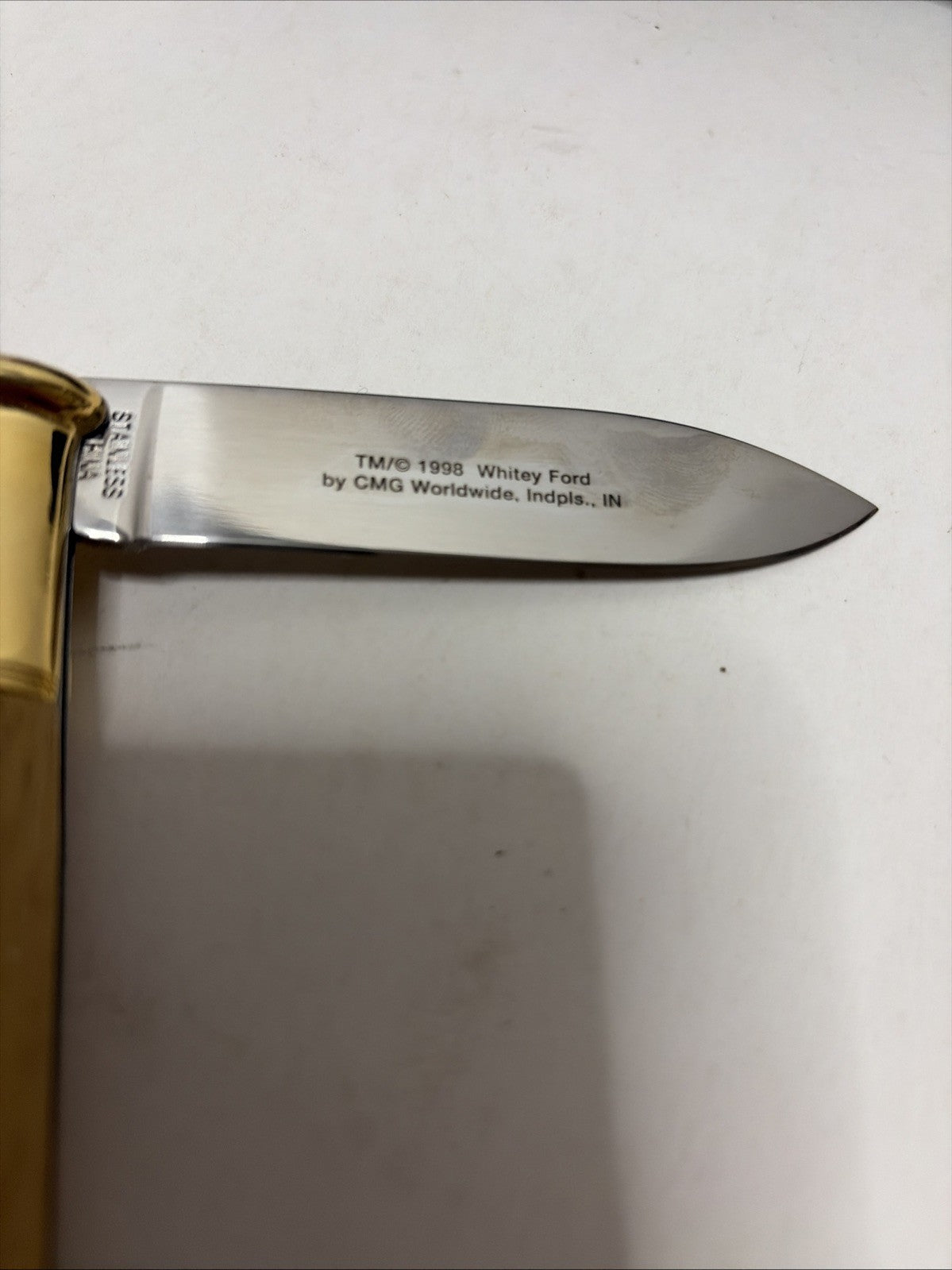 Franklin Met Whitey Ford Baseball Bat Shaped Knife With Case