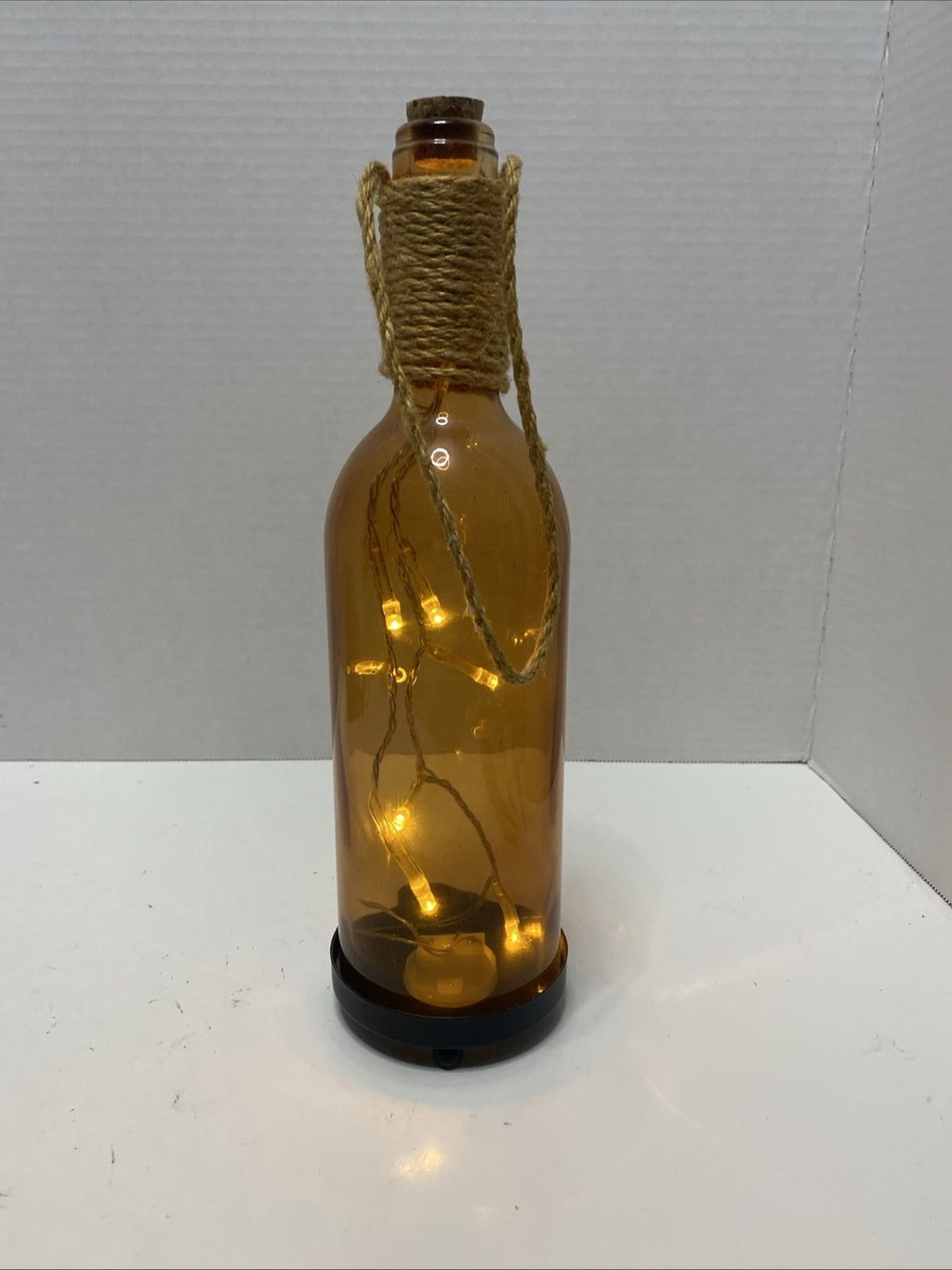 Infinity LED Amber Bottle with Lights