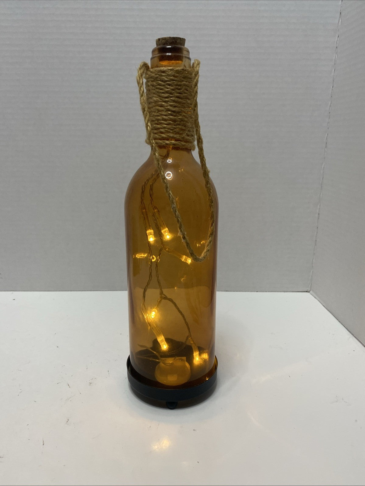 Infinity LED Amber Bottle with Lights