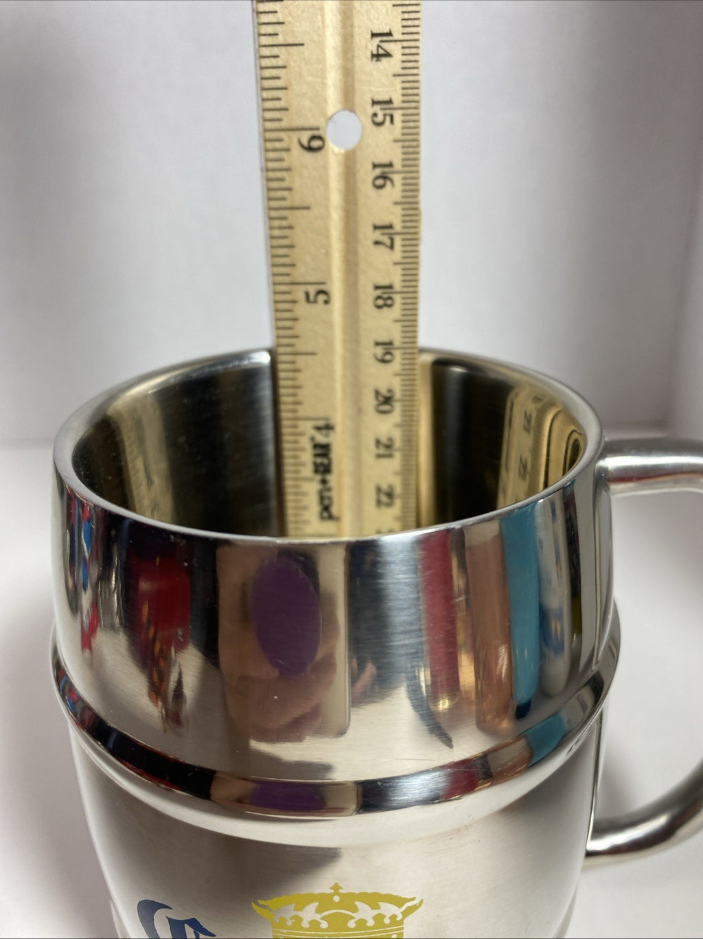 Stainless Steel Mug with Corona Extra Logo & Text, from Calhoun Sportswear