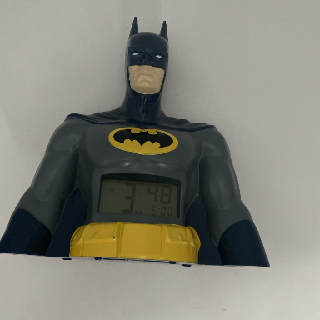 Vintage Batman Bust DC Comics Digital Clock 8" x 8" Rare