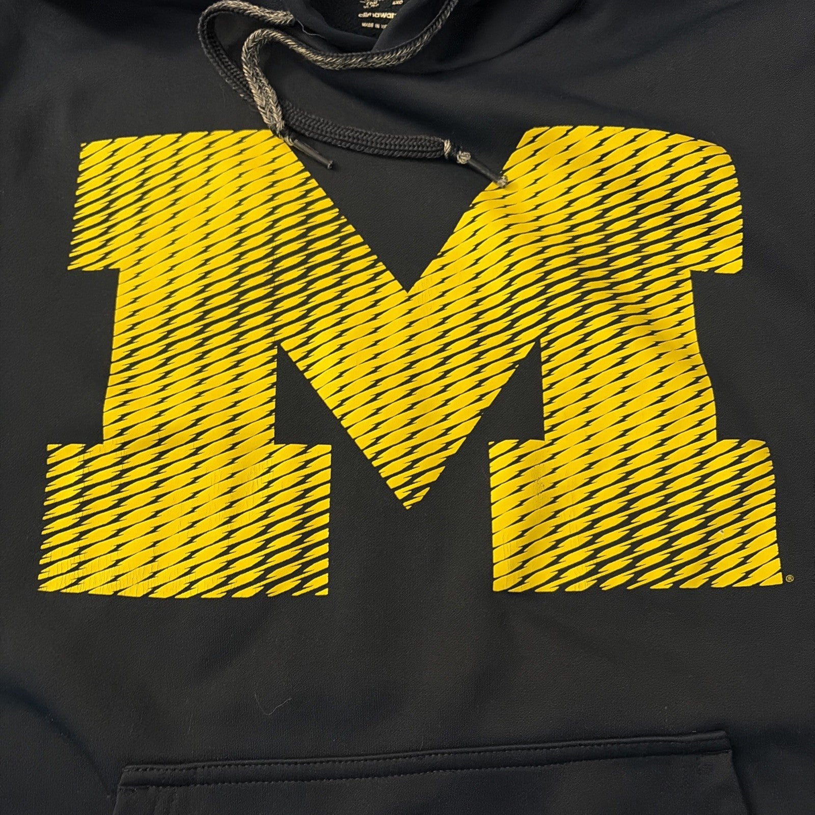 Adidas Unisex Michigan Wolverine Extra Large Hoodie Pullover Sweatshirt