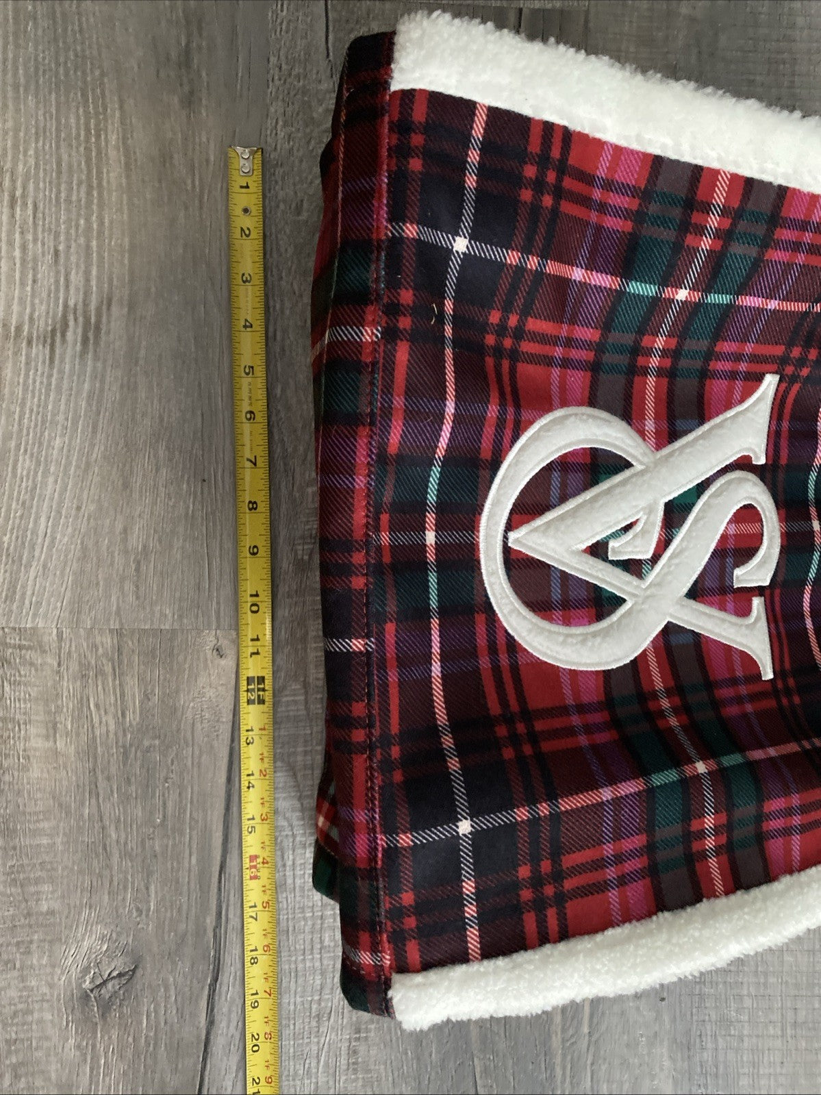 Victoria Secret Red Plaid Christmas Holiday 2022 Tote Bag