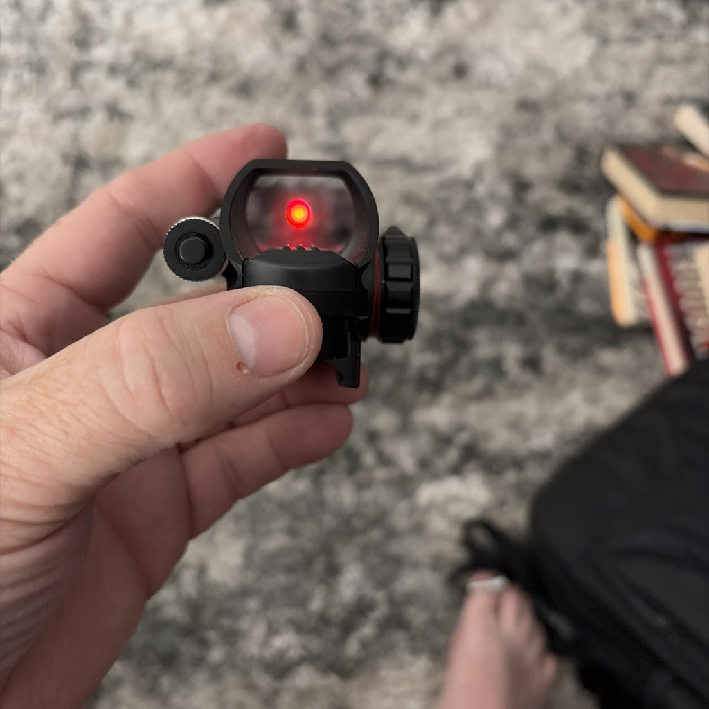 Lancer Tactical Picatinny 4 Reticle Red Dot Reflex Sight w/ Green Laser
