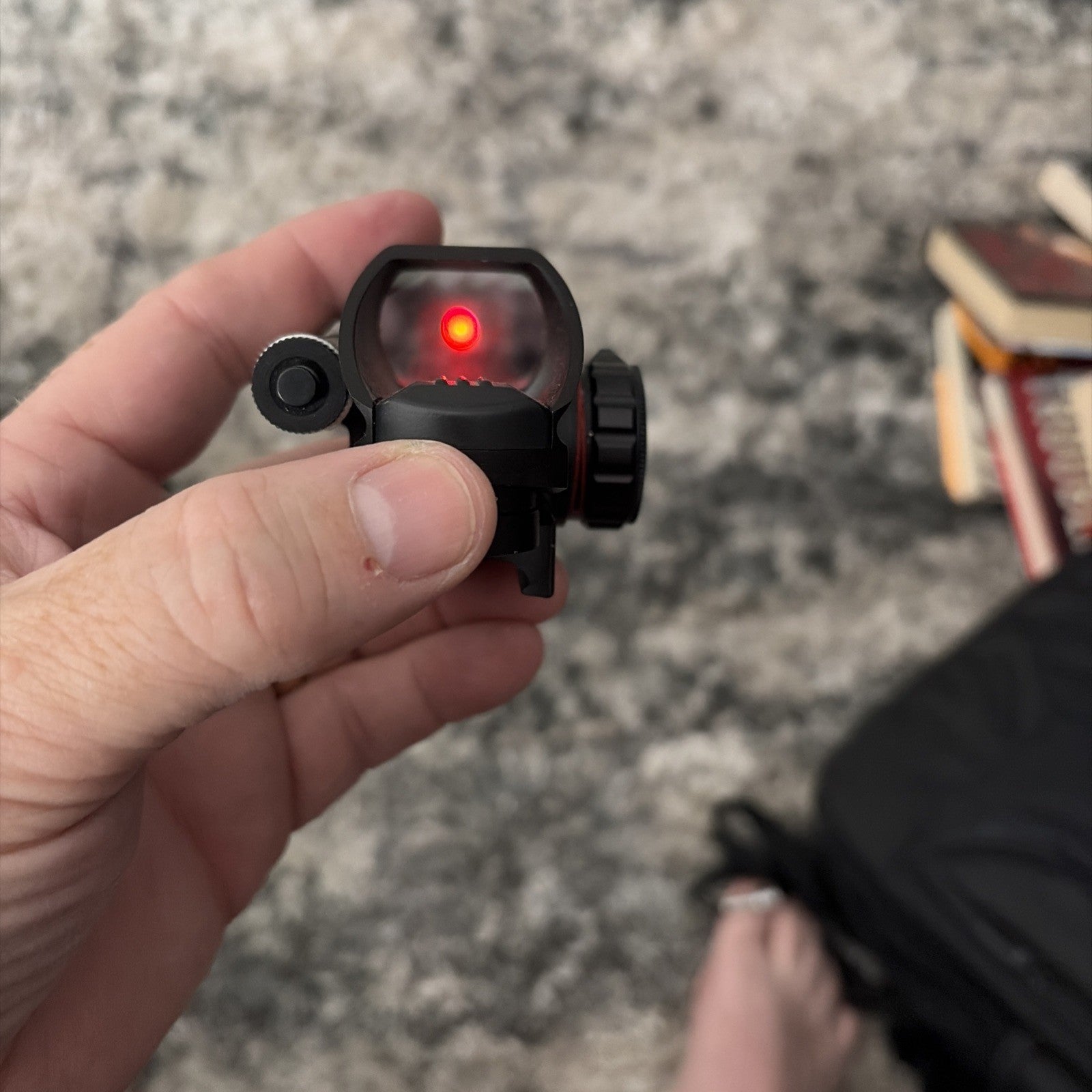 Lancer Tactical Picatinny 4 Reticle Red Dot Reflex Sight w/ Green Laser