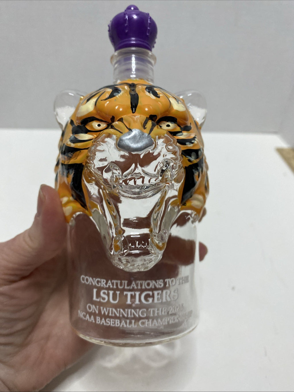LSU Tigers NCCA Baseball Championship Bottle