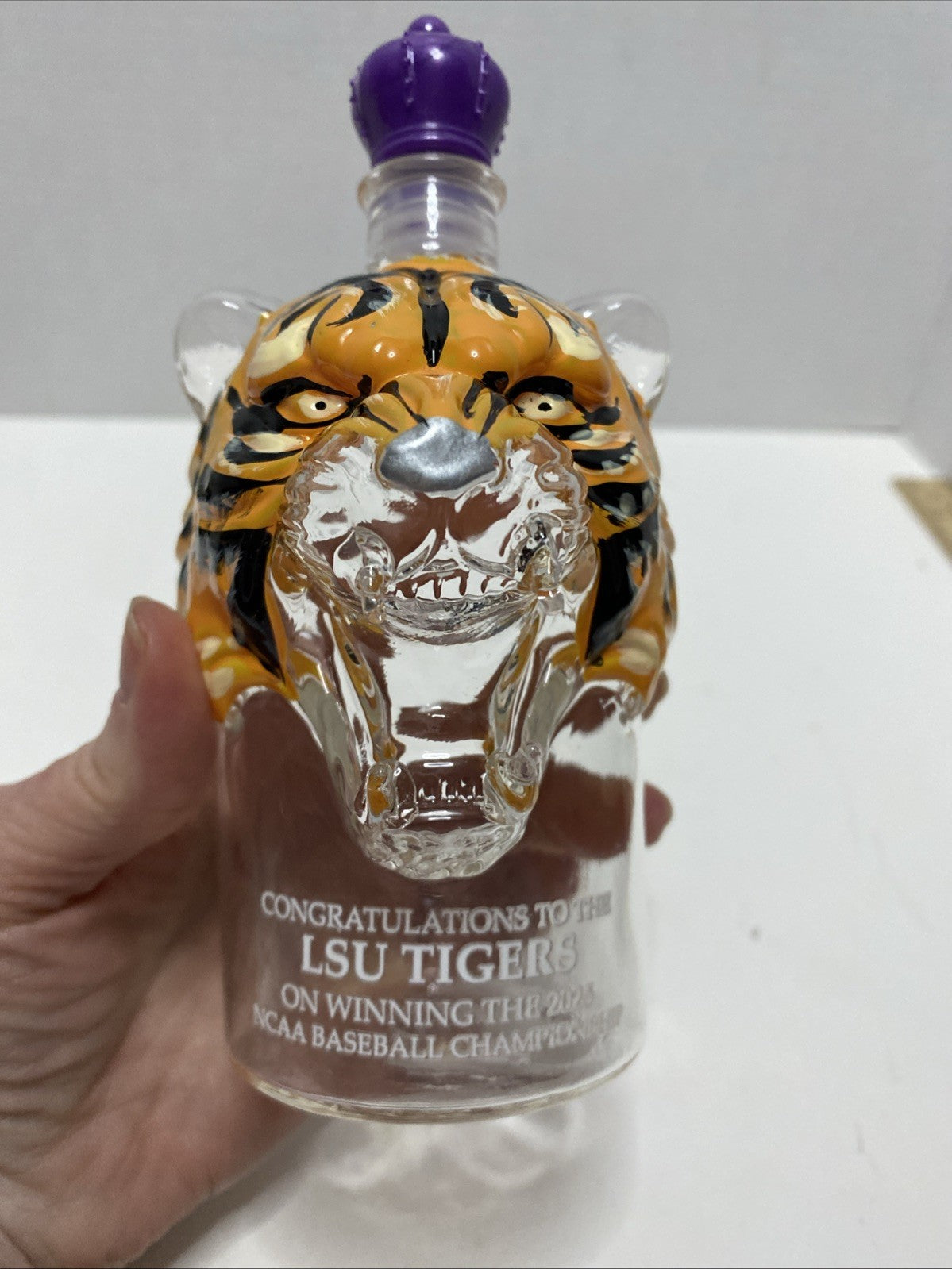 LSU Tigers NCCA Baseball Championship Bottle