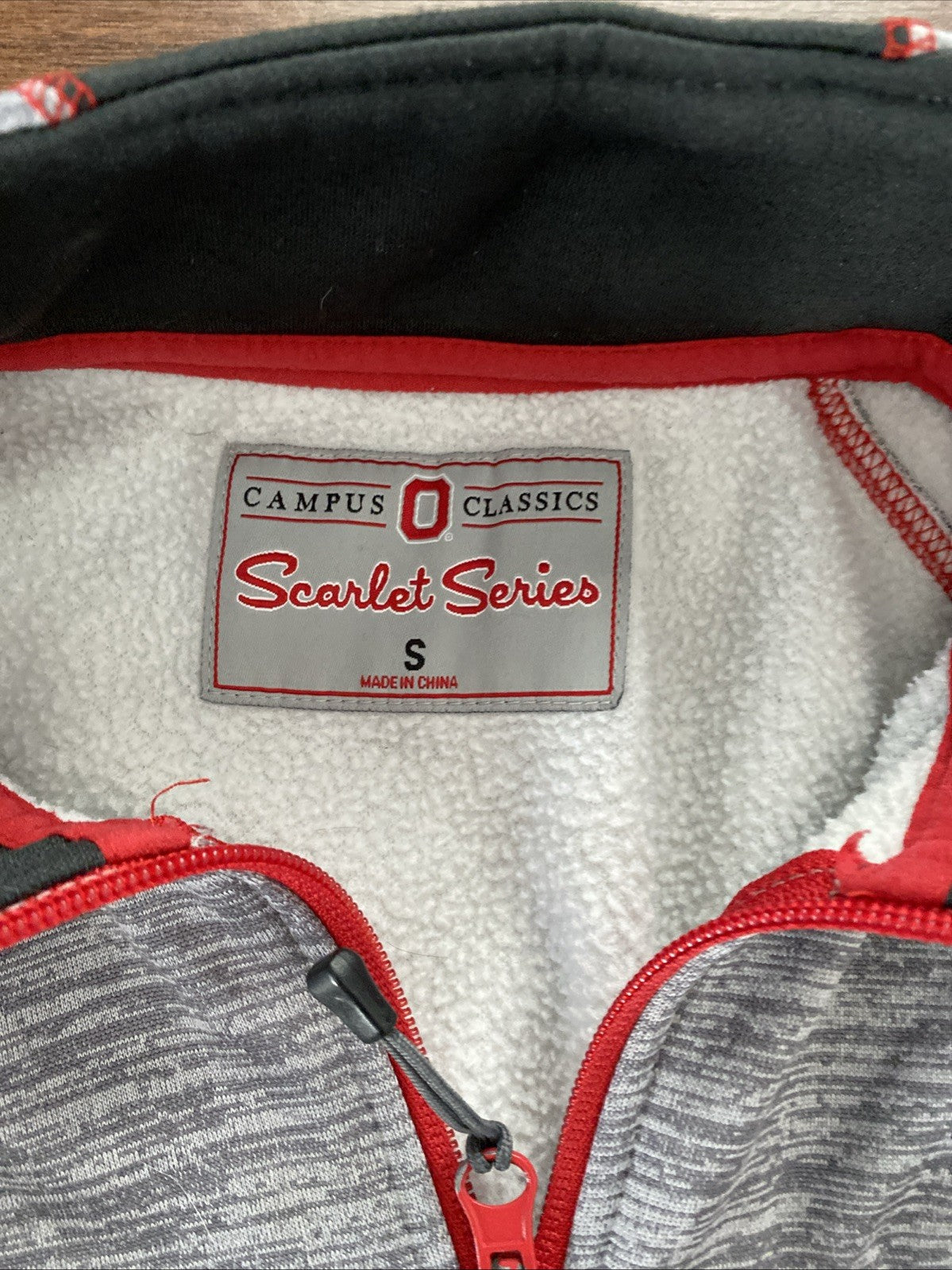 Scarlett series women’s size small full zip Ohio State university buckeyes jacke