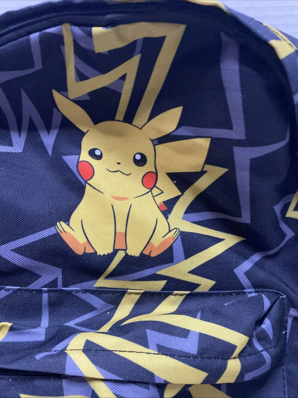 Pokemon Pikachu Backpack Thunderbolt ART NEW Kid Anime Cartoon Themed School Bag