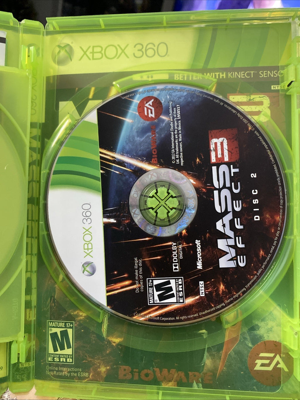 Mass Effect + Mass Effect 2 + Mass Effect 3 Xbox 360 Complete 