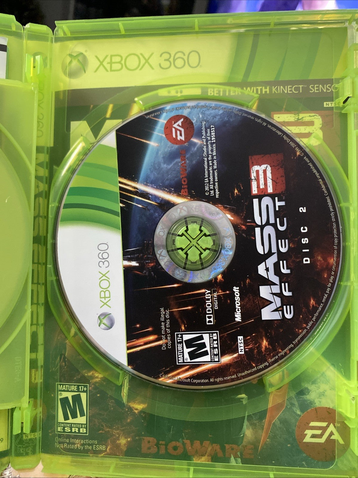 Mass Effect + Mass Effect 2 + Mass Effect 3 Xbox 360 Complete 