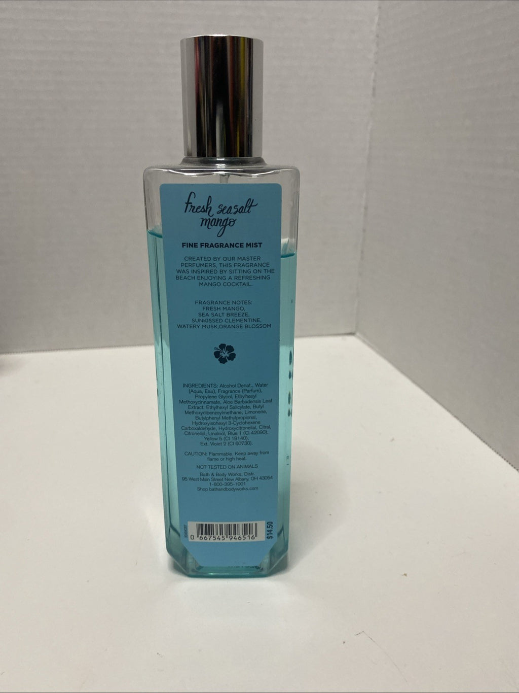 Bath & Body Works FRESH SEA SALT MANGO Fragrance Mist Spray 8 oz (90% Full)