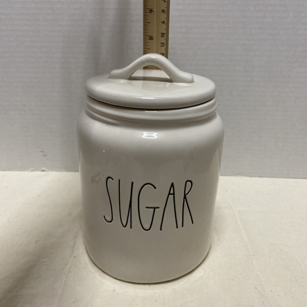 Rae Dunn ceramic large letters “Sugar” canister