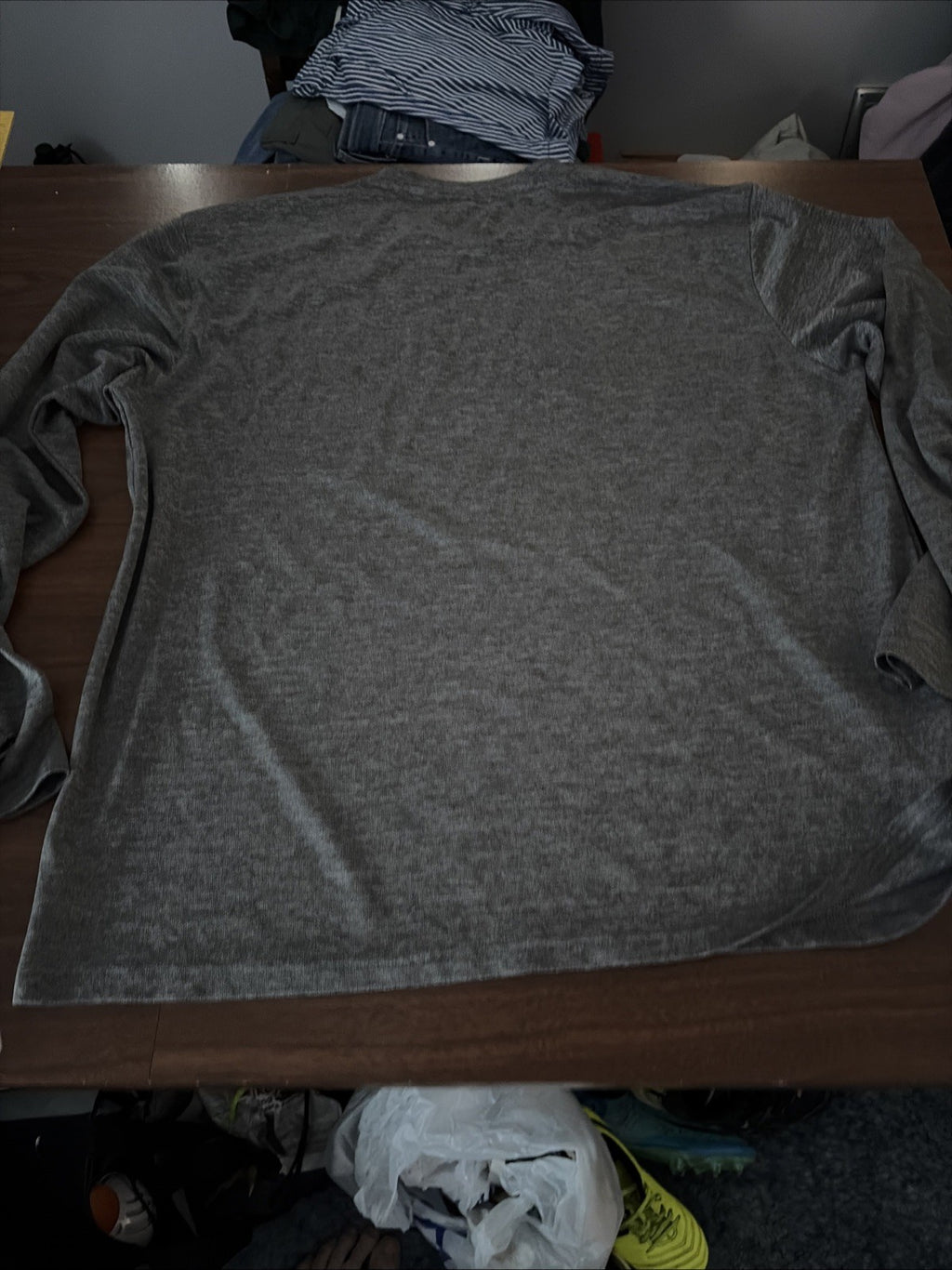 Ohio State University NCAA Football Grey Long Sleeve Shirt Adult 2XL Buckeyes