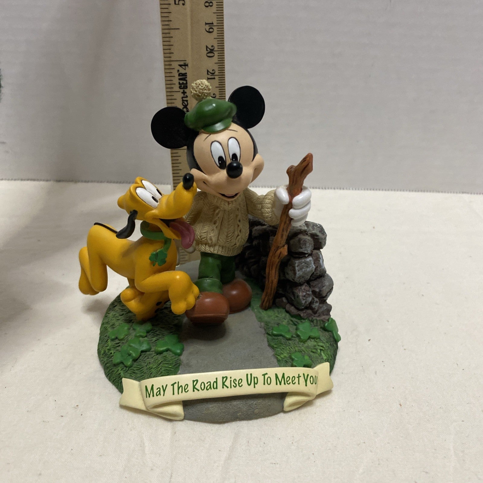 Disney Mickey Mouse With Pluto, "May The Road Rise Up To Meet You"