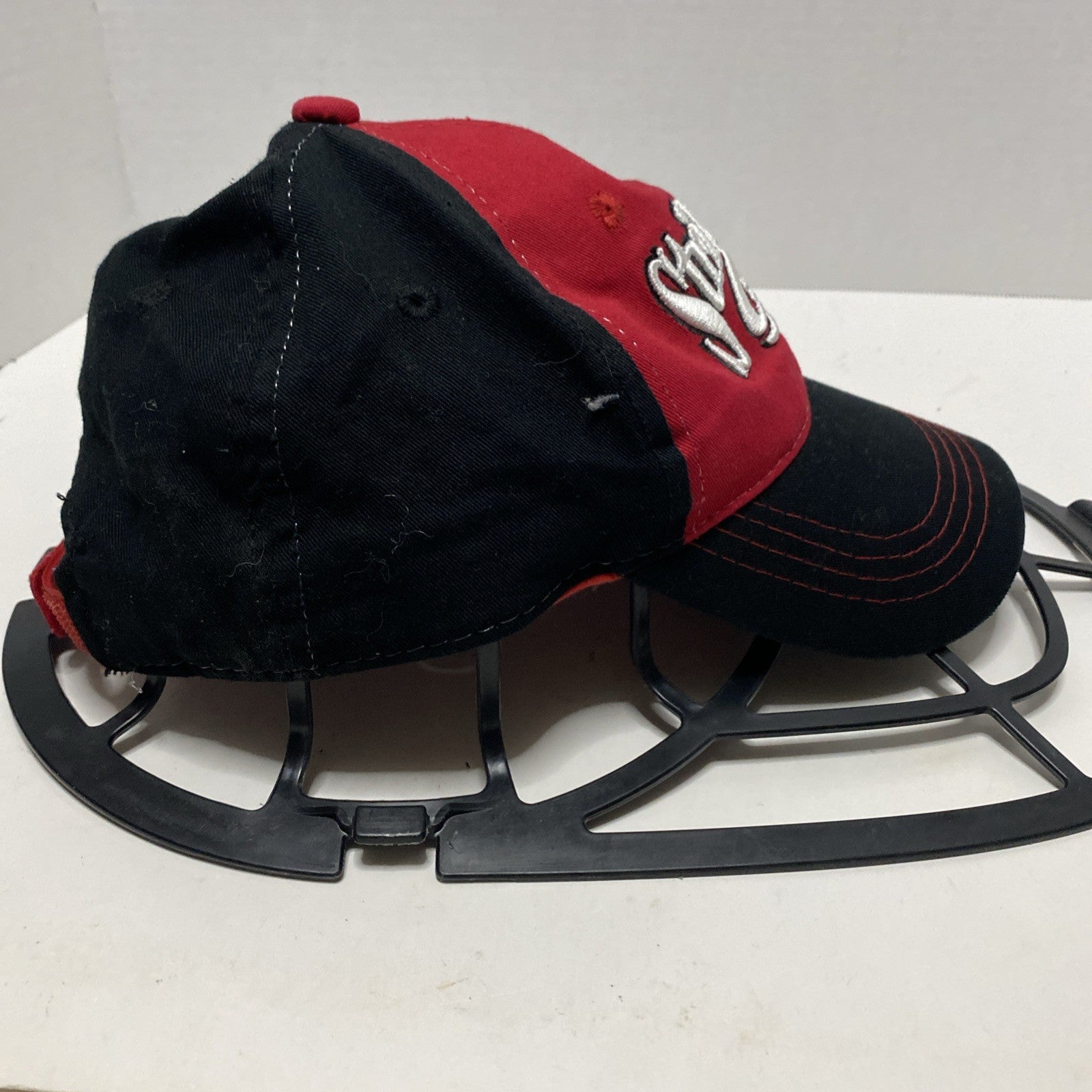 Strike King Black And Red Adjustable Baseball Hat Cap Fishing Bait Lure