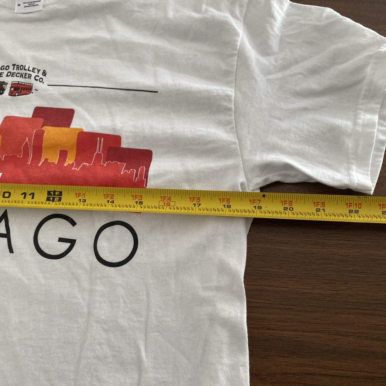 Chicago Trolley & Double Decker Bus Company Mens Adult Medium T-Shirt