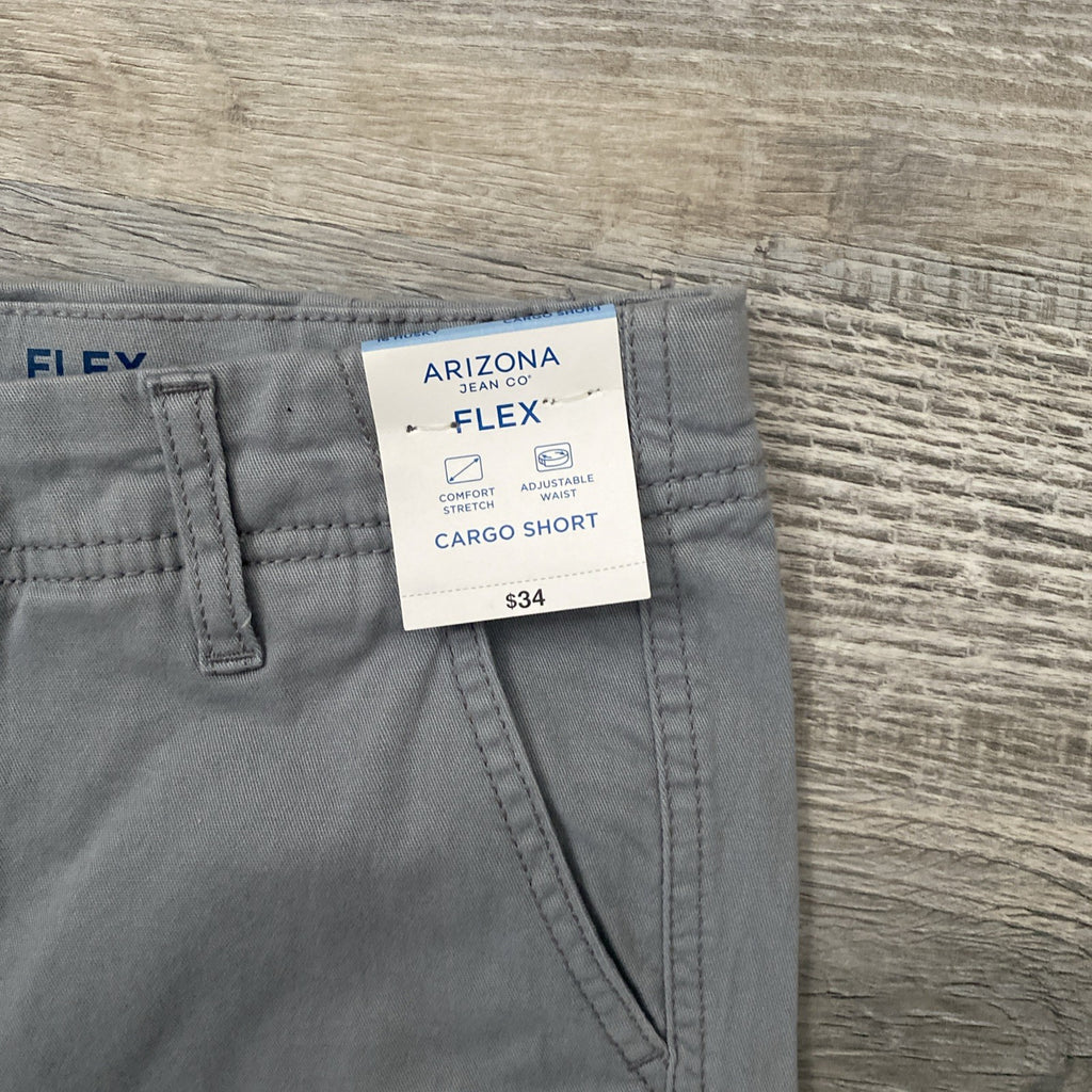 Arizona Jean Company flex cargo shorts 16 husky size gray