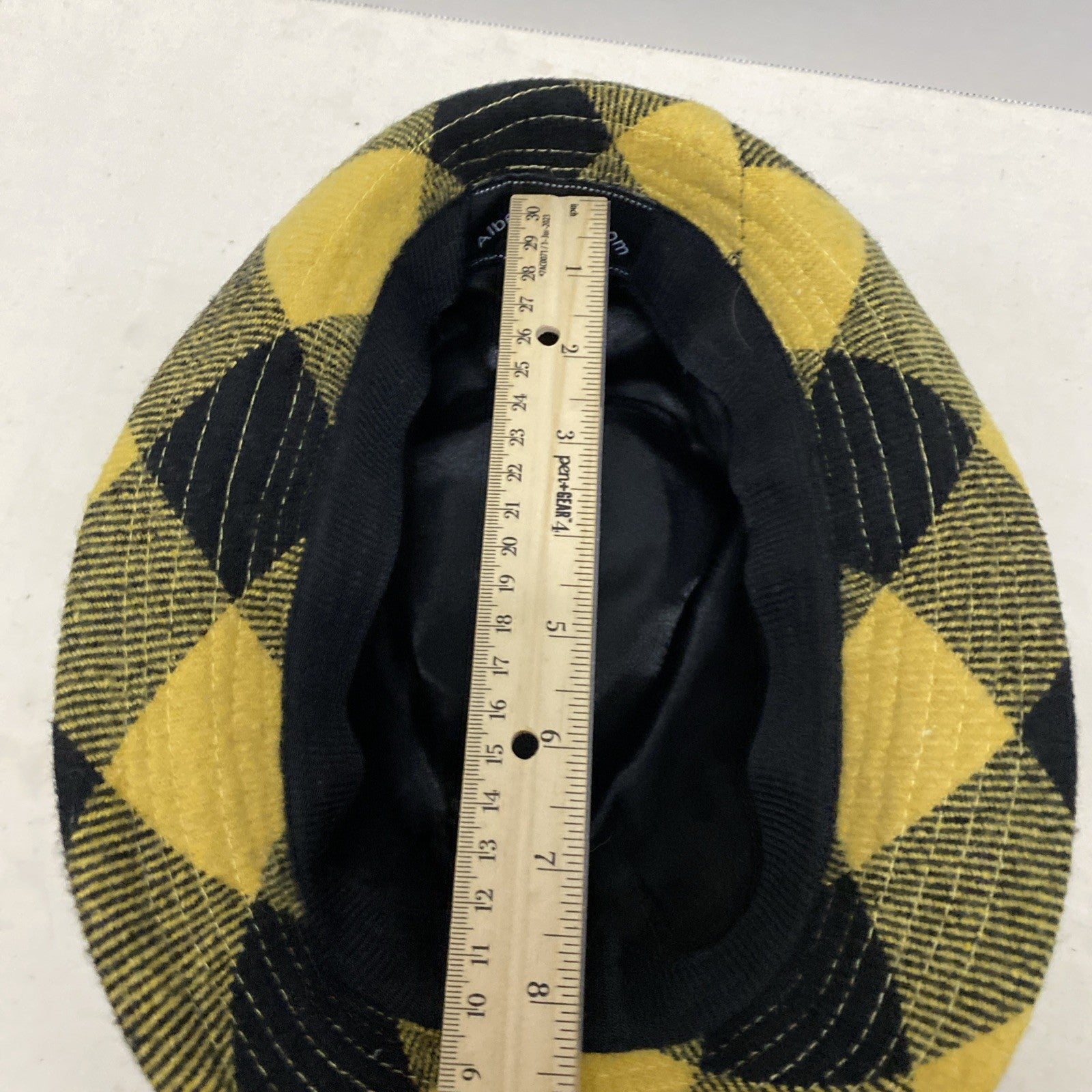 Steelers Fedora - Black And Gold Plaid-