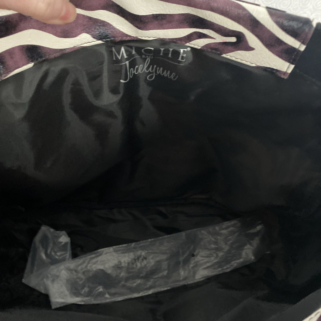 Miche Prima Shell Jocelynne zebra look purse cover magnetic NEW in bag sealed