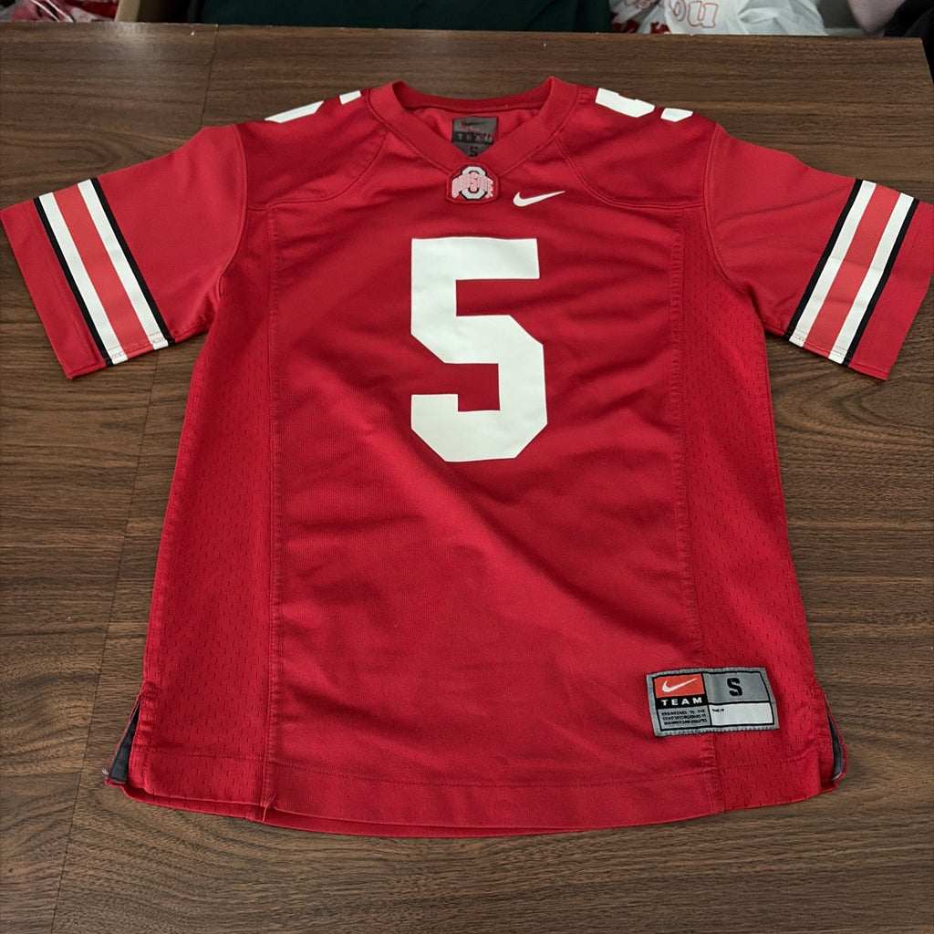 Nike Ohio State Buckeyes Jersey #5 Kids Youth sz. XL Red Nike OSU NCAA Licensed