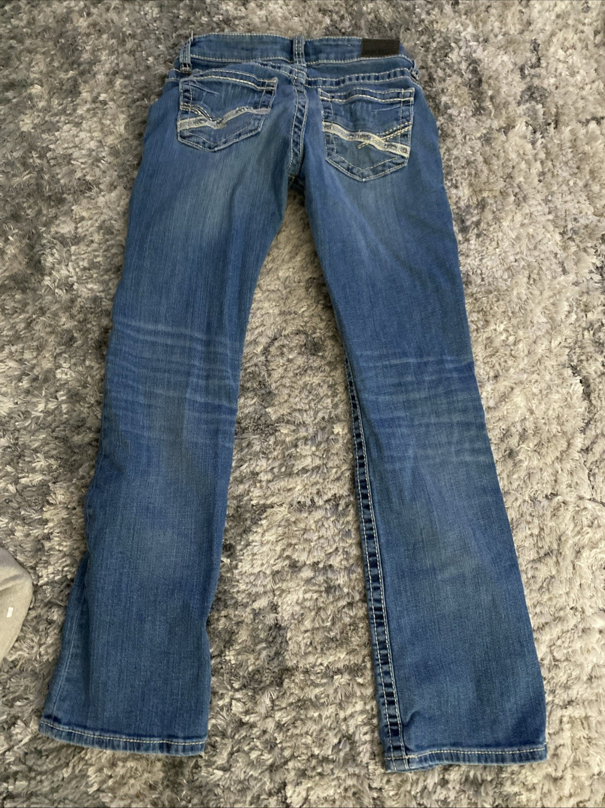 BKE Stella Women’s Low Rise Bootcut, Size 28Rx31 1/2 Blue Jeans