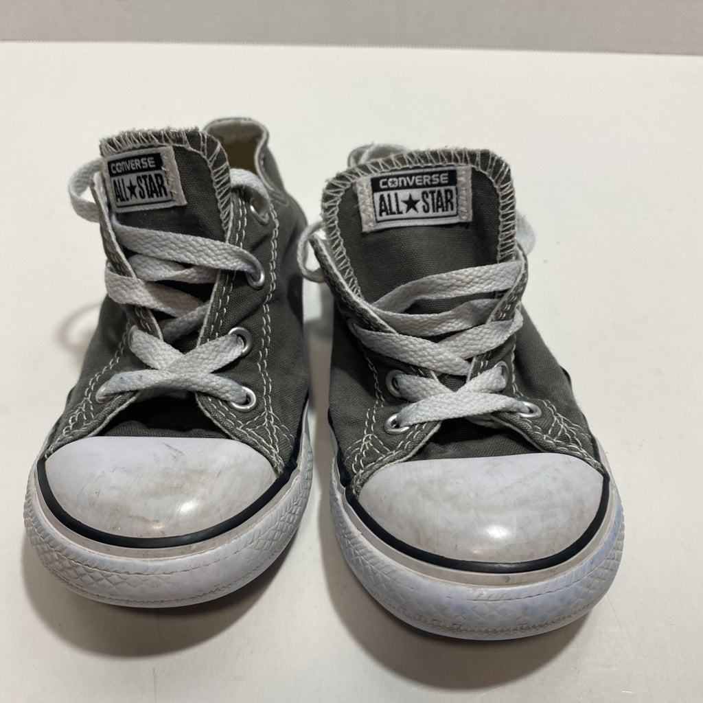Converse Chuck Taylor All Star Kids Gray Low Top Shoes Size 10