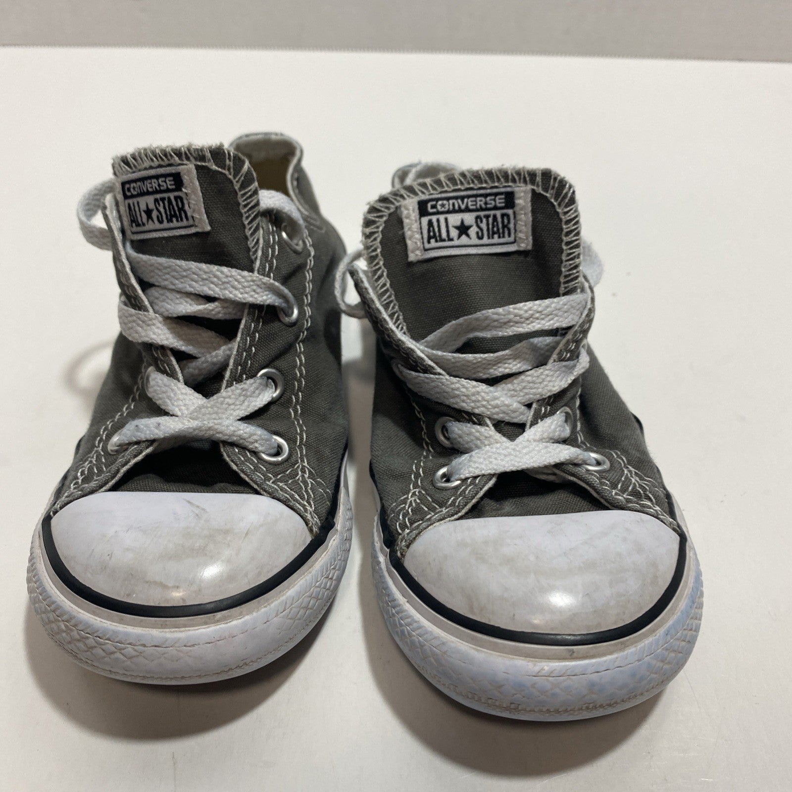 Converse Chuck Taylor All Star Kids Gray Low Top Shoes Size 10