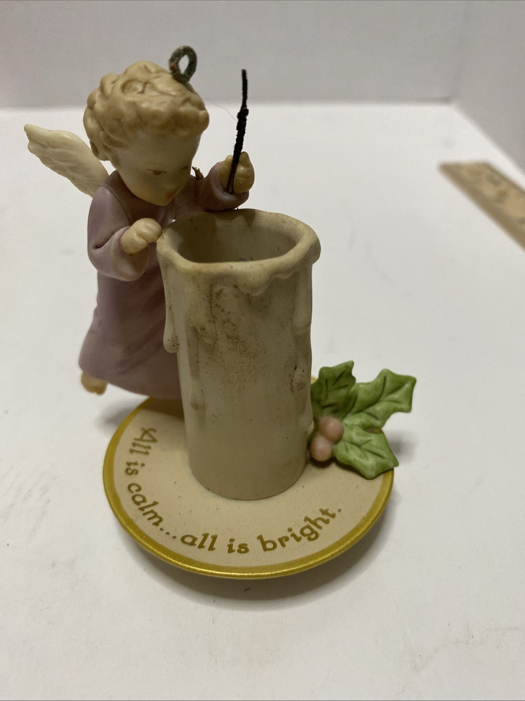 Hallmark Keepsake Ornament ~ 2008 Let It Shine ~ Light Feature ~ Angel & Candle