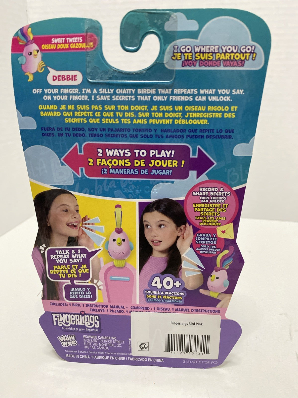 Fingerlings- Sweet Tweets Bird- New