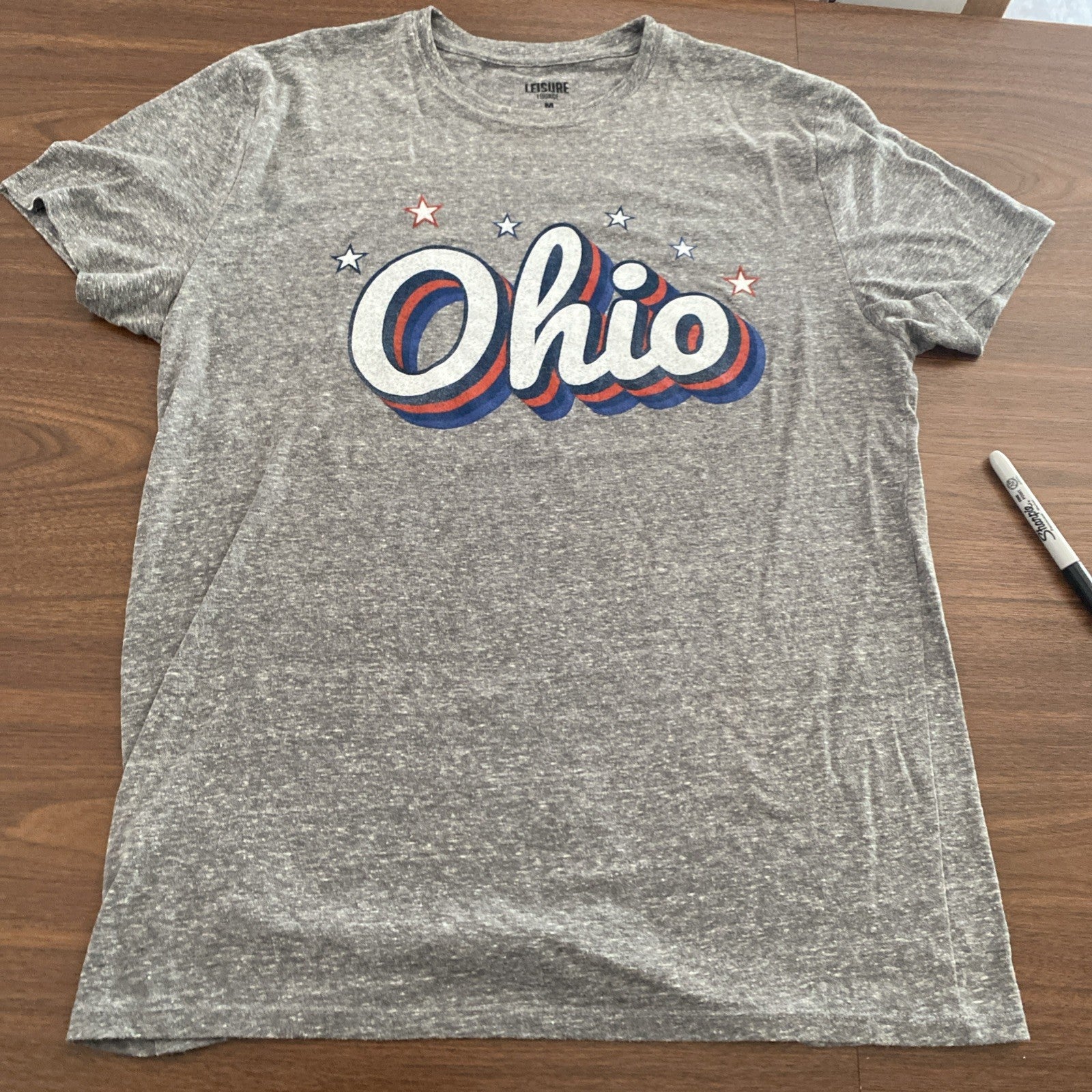 Leisure Lounge Ohio Graphic Short Sleeve Tee Medium