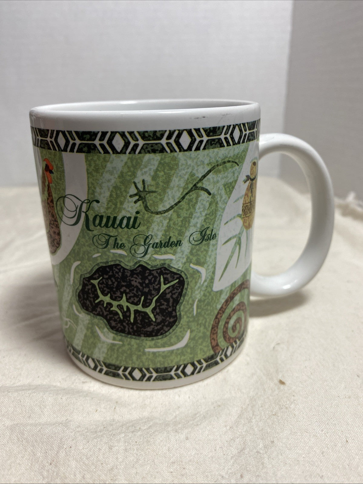 Island Heritage Kaua'i The Garden Isle Coffee Cup Mug 1999