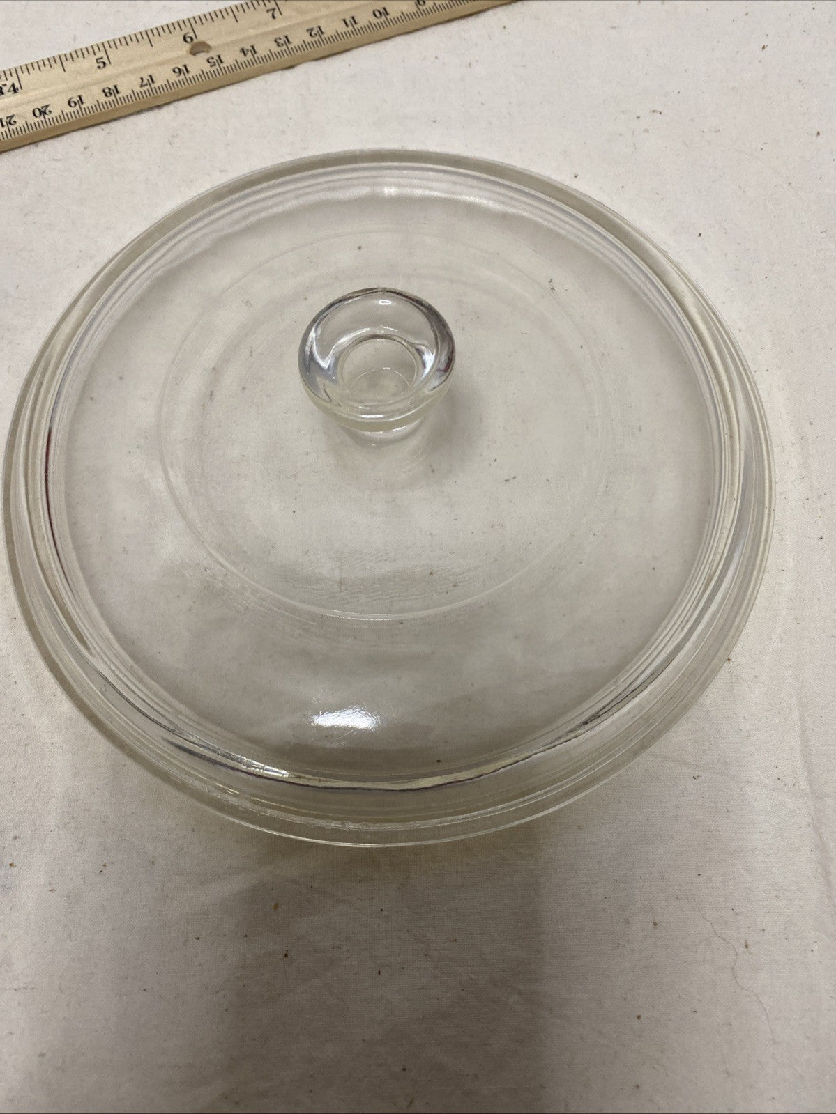 Pyrex Clear Round Glass Replacement Lid Knob Handle