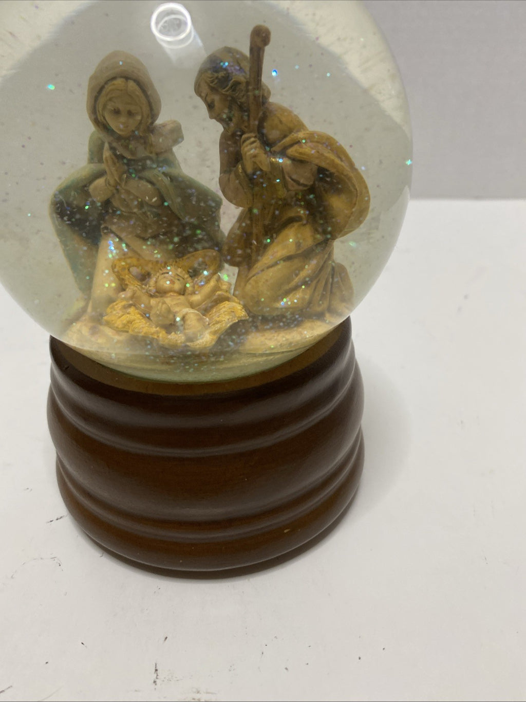Fontanini Glitterdome Roman Inc Vintage Musical Holy Family O Holy Night  1989 