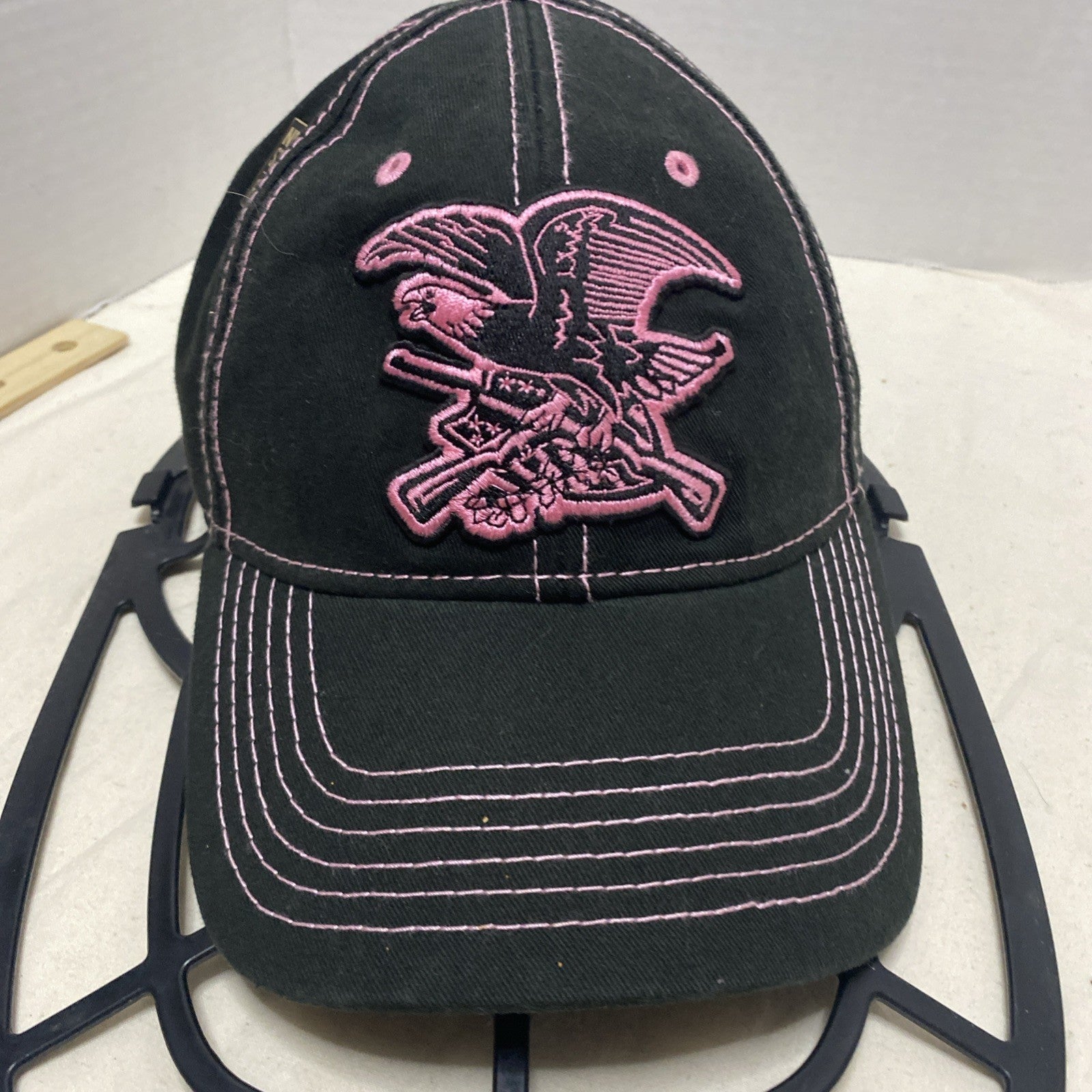 NRA Black /Pink embroidery emblem Snapback Hat Made In The USA