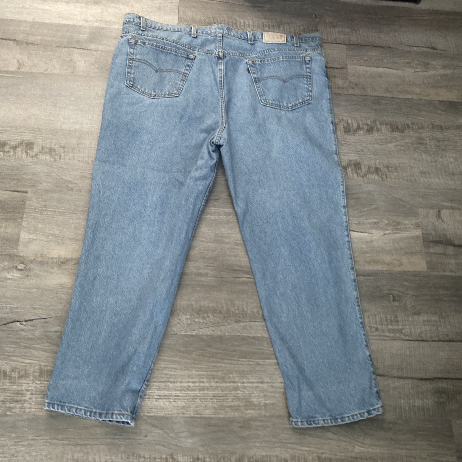 Levis 540 Jeans Vintage Relaxed Fit Size 50x30 Brown Tab Mens Blue Denim