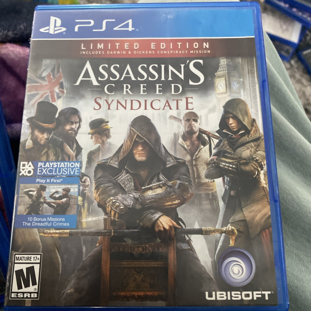 Assassin's Creed Syndicate - Limited Edition (PS4, 2015) Good Condition Works