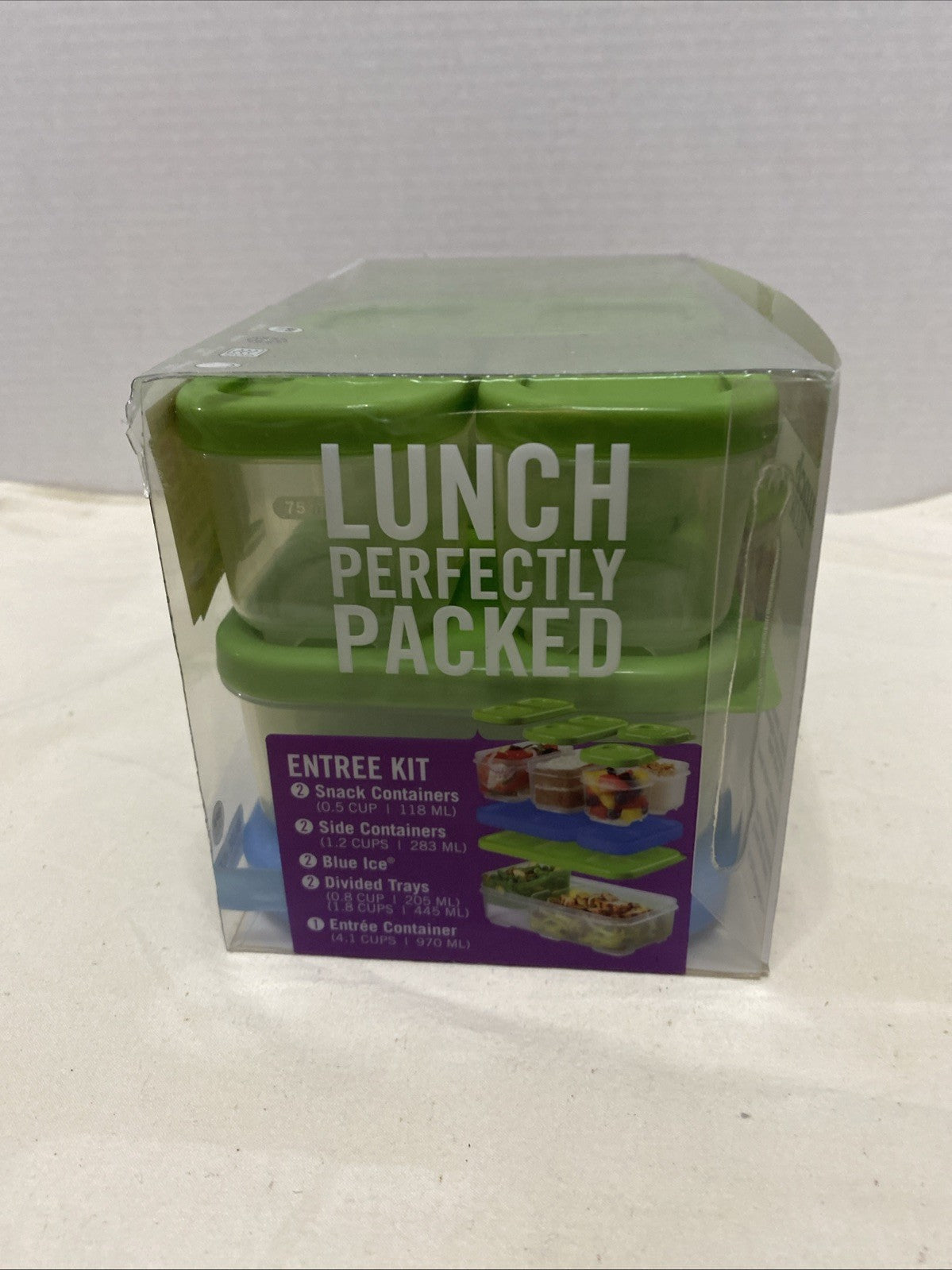 Rubbermaid Lunch BLOX Entree Kit w/Blue Ice Made in USA